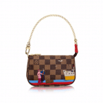 Louis Vuitton Damier Ebene Transatlantic Cruises Print Mini Pochette Accessoires