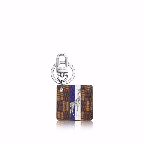 Authentic Louis Vuitton X Chapman Brothers Bag Charm Key Chain Savane  Monogram