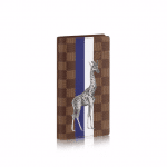 Louis Vuitton Damier Ebene with Giraffe Print Brazza Wallet