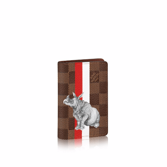 Louis Vuitton Brazza Wallet Savane Giraffe Damier Ebene N63347
