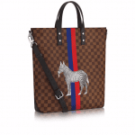 Louis Vuitton Damier Ebene with Zebra Print Atlas Tote Bag