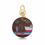 Louis Vuitton Monogram Canvas Transatlantic Cruises Print Illustre Evasion Bag Charm and Key Holder