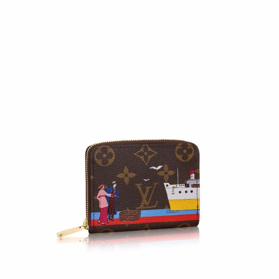 Used louis vuitton limited edition Christmas animation elizabeth 2018 POUCH  - LEATHER