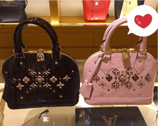 Louis Vuitton Monogram Vernis Alma Flower Bags