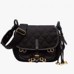 Prada Black Quilted Fabric Corsaire Bag