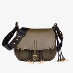 Prada Military Green/Black Calf Leather Corsaire Bag