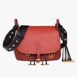 Prada Terracotta/Black Calf Leather Corsaire Bag