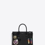 Saint Laurent Black Multi-Patch Baby Sac De Jour Bag