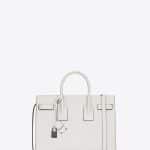 Saint Laurent Dove White/Black Small Sac De Jour Bag