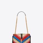 Saint Laurent Multicolor Metallic Matelasse Medium Monogram Satchel Bag