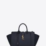 Saint Laurent Navy Blue Small Downtown YSL Cabas Bag