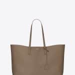 Saint Laurent Taupe Large Shopping Tote Bag