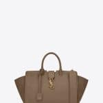 Saint Laurent Taupe Small Downtown YSL Cabas Bag