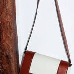 Celine Burnt Red and White Medium Frame Shoulder Bag