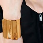 Celine Gold Brass Classic Cuff