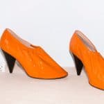 Celine Orange Soft Pump Hight Throat Pump