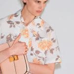 Celine Printed Roses Short Sleeves Shirt and Blush Medium Classic Box Shoulder Bag