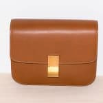 Celine Tan Medium Classic Box Shoulder Bag