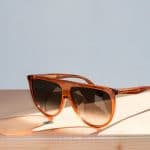 Celine Transparent Rust Thin Shadow Sunglasses