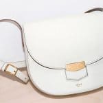Celine White Compact Trotteur Shoulder Bag