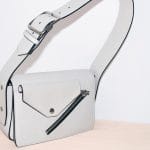 Celine White/Magenta Medium Case Biker Shoulder Bag