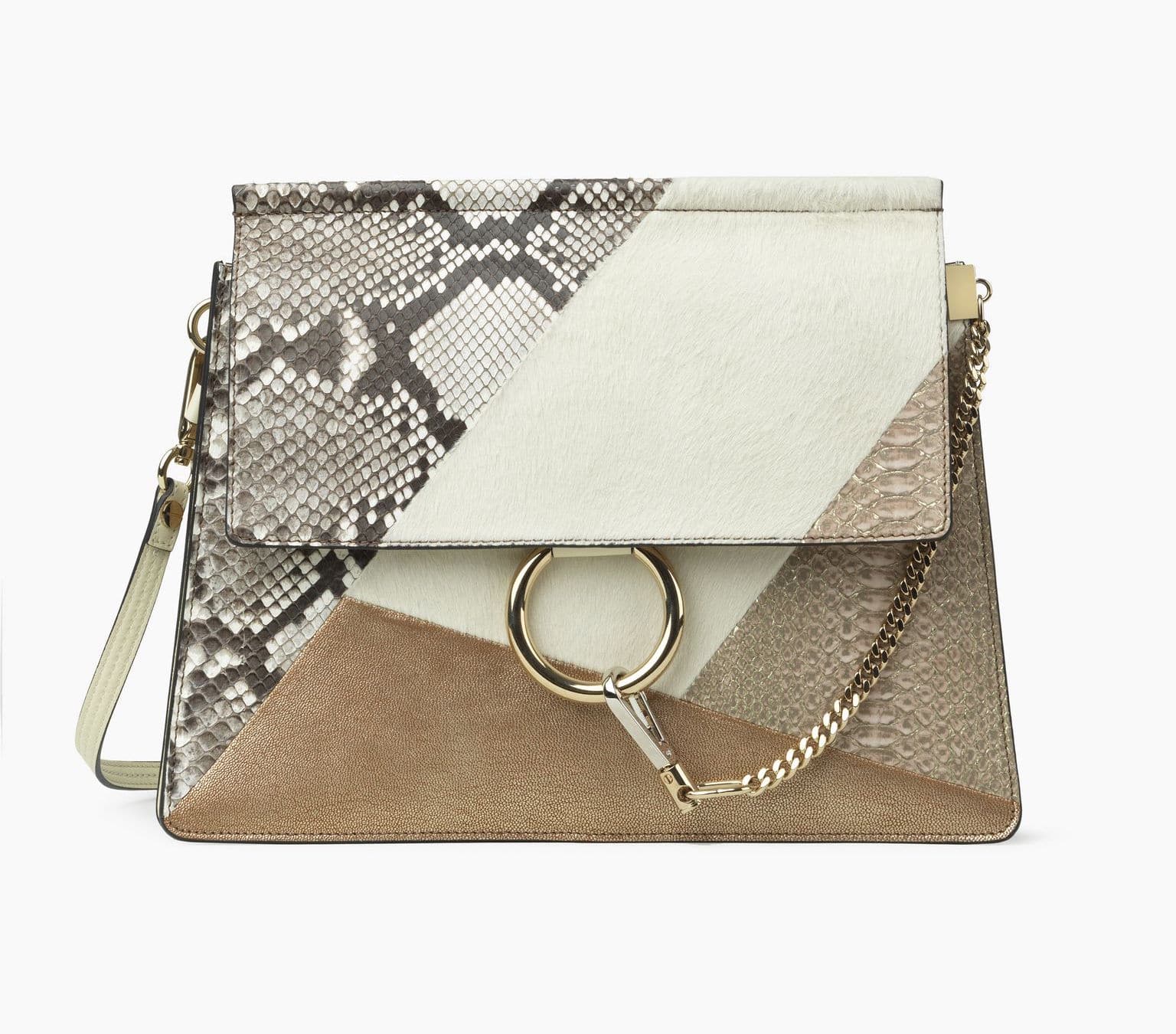 Chloe Python / Haircalf / Goatskin & Calfskin Faye Bag