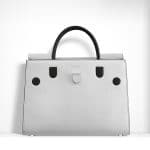 Dior Glossy White/Black Crinkled Lambskin Diorever Bag