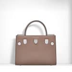 Dior Taupe Smooth Calfskin and Metallic Grained Leather Mini Diorever Bag