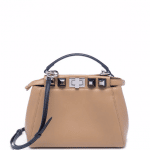 Fendi Cuoio Studded Mini Peekaboo Bag