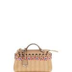 Fendi Natural Floral Straw Small By The Way Bag