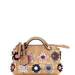 Fendi Natural/Multicolor Floral Straw Mini By The Way Bag