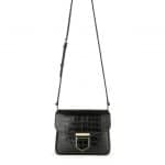 Givenchy Black Crocodile Embossed Small Nobile Bag