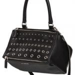 Givenchy Black Eyelets Small Pandora Bag