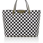 Givenchy Black/White Checkered Antigona Tote Bag