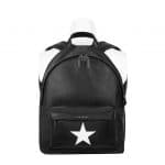 Givenchy Black/White Star Print Small Backpack Bag