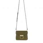 Givenchy Khaki Crocodile Embossed Mini Nobile Bag