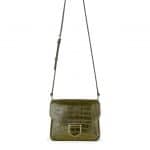 Givenchy Khaki Crocodile Embossed Small Nobile Bag