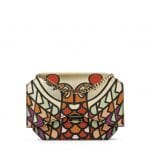 Givenchy Multicolor Metallic Bird Head Print Bow-Cut Chain Wallet