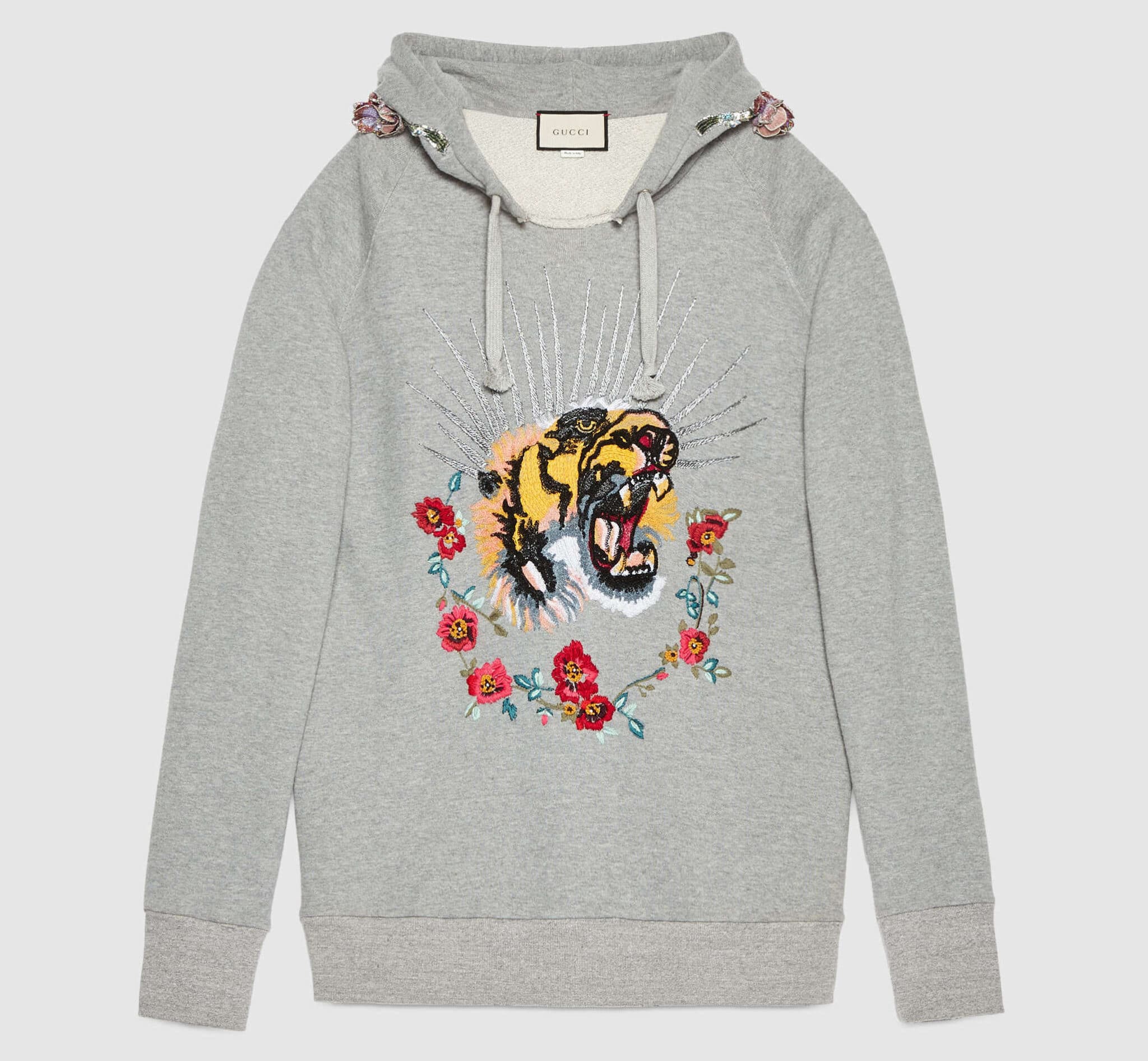 Gucci Embroidered Hooded Sweatshirt