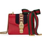 Gucci Sylvie Leather Mini Chain Shoulder Bag