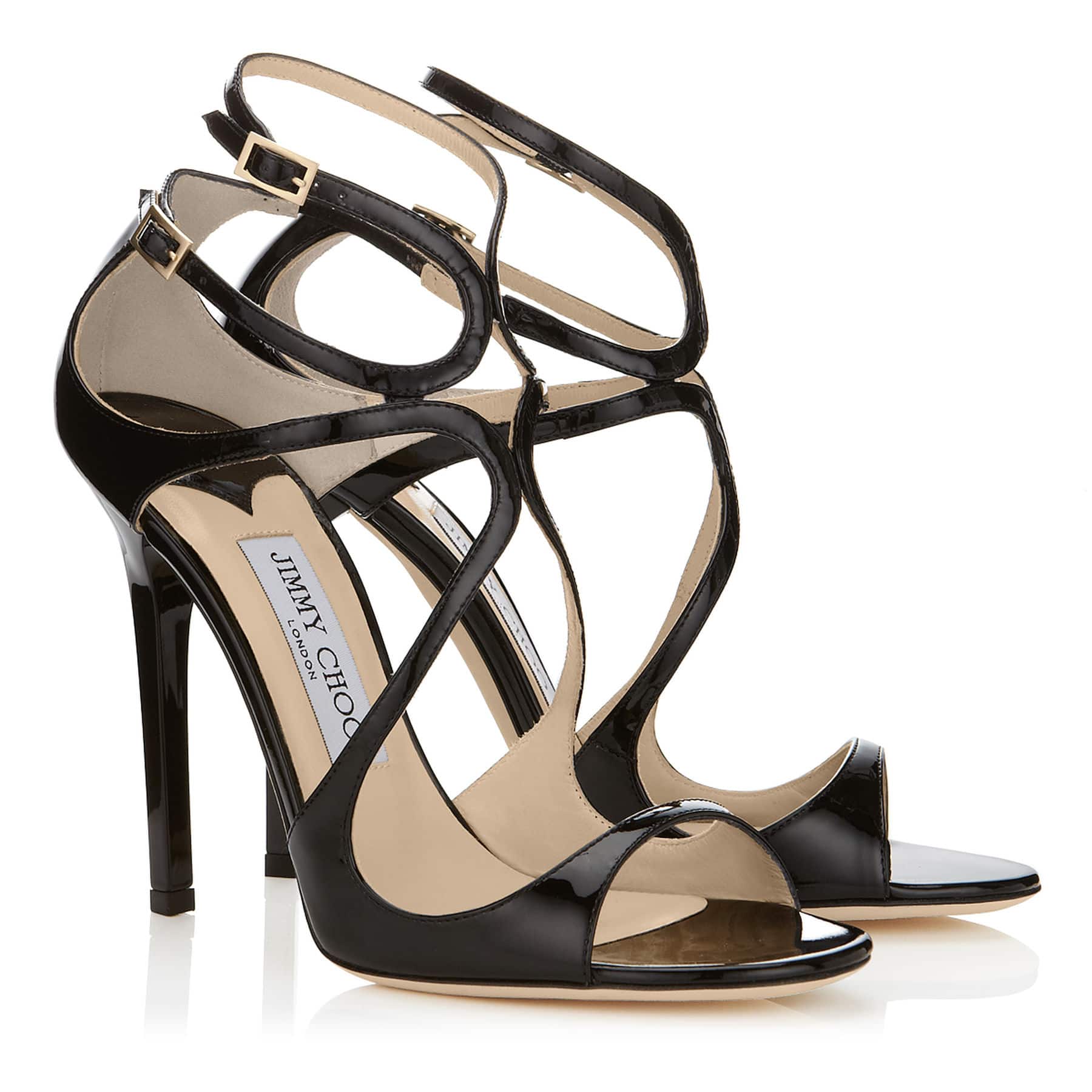 Jimmy Choo Lance Patent Leather Sandals