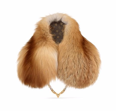 Louis Vuitton V Chain Foxy Fur Scarf