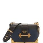 Prada Baltico Leather Cahier Shoulder Bag