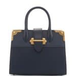 Prada Baltico Leather Trunk Tote Bag