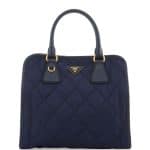 Prada Baltico Quilted Tessuto Top-Handle Bag