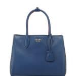 Prada Blue/Black/Red Bibliotheque Medium Bag