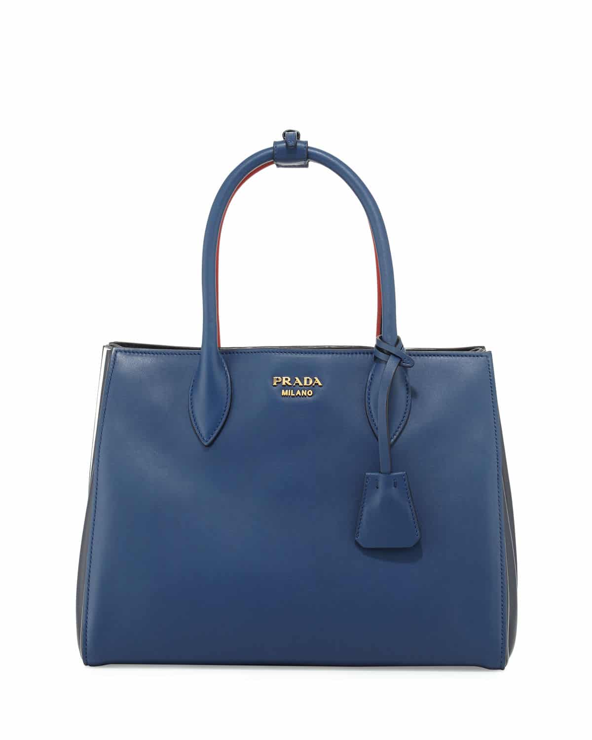 prada milano bag blue