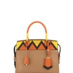 Prada Caramel/Orange Greca Medium Esplanade Bag