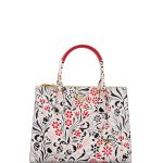 Prada Multicolor Debossed Floral Medium Galleria Bag