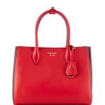 Prada Red/Black Bibliotheque Medium Bag